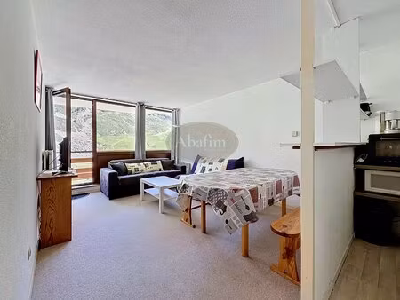 studio cabine au pied des pistes vue imprenable