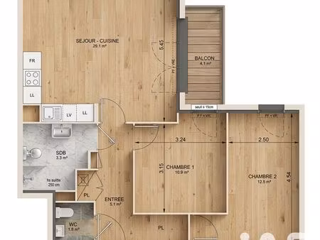 appartement à villeneuve-la-garenne (92390)