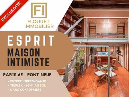maison de ville confidentielle - pont-neuf  paris 6e