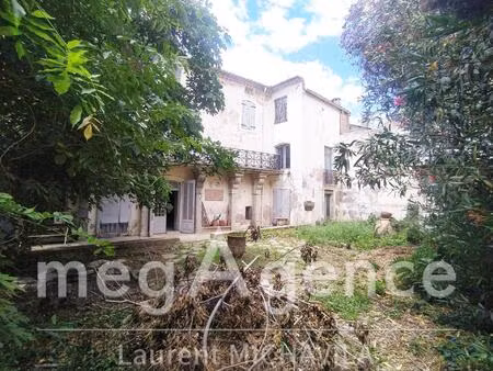 ☀️maison de maître exceptionnelle de 300m2 avec jardin sur une parcelle de 536m2 à restaur