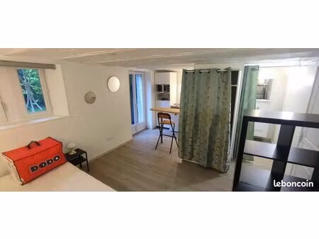 ? studio meublé indépendant 28 m² – accès jardin – maison en colocation – centre-ville sai