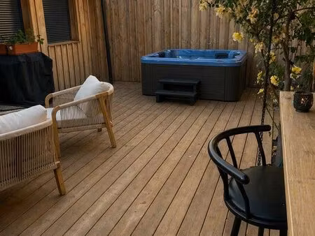 maison bassin d’arcachon avec jacuzzi et bar extérieur