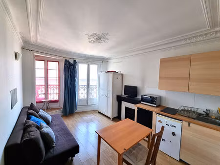 paris 5ème - quartier monge - studio de 17 m² avec balcon extérieur