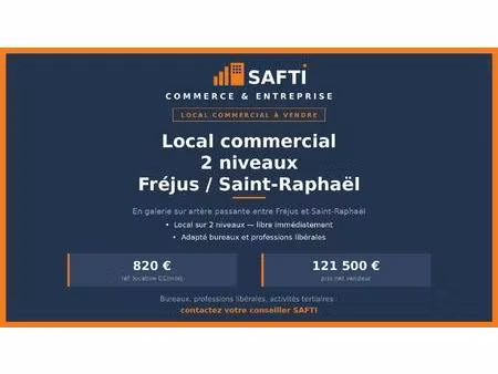 local 2 niveaux — galerie fréjus/saint-raphaël
