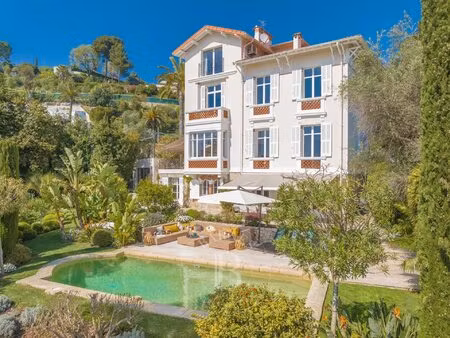 hauteurs de cannes - villa belle époque - vue mer panoramique
