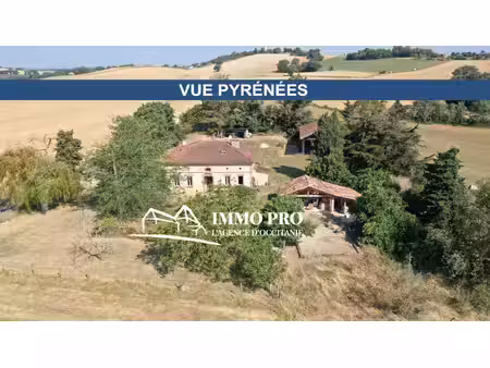 vue pyrénées - maison de campagne  dépendances & 5 hectares