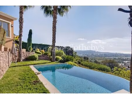 mandelieu capitou villa vue mer panoramique 3 suites proche cann