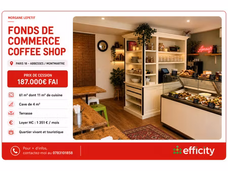 fonds de commerce - 61 m²