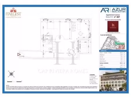 achat appartement 3 pièces 76m² menton 06500