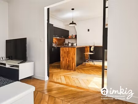 2 pièces  46m2 - charme de l'ancien refait à neuf