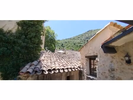 saint-guilhem-le-désert : charmante maison de village avec cour privative .