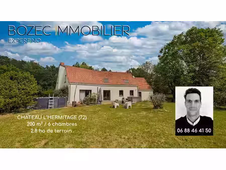 vente propriété 9 pièces 200 m² à yvré-le-pôlin (72330)  311 000 €