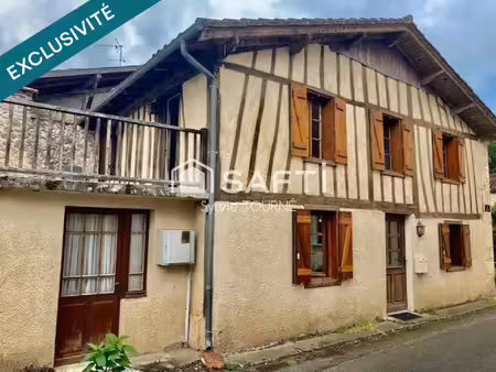 maison de village avec terrain et piscine non attenants