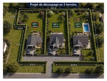 terrain constructible à vendre