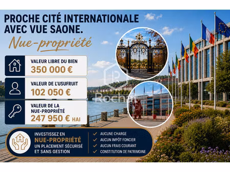 investissement en nue-propriété vue saône & parc de la têt