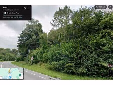 terrain boisé de 5582m² à vendre  namur  saint servais