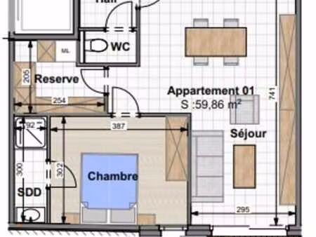 centre et proximité gare - très bel appartement 1 ch