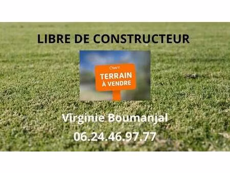 terrain constructible à vendre