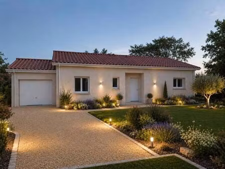 terrain avec maison neuve à vendre