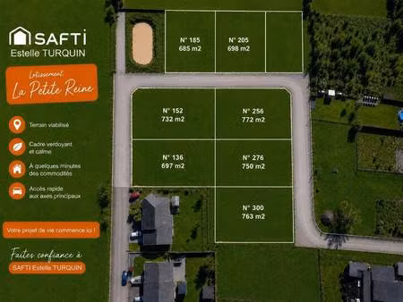 terrain constructible viabilisé à vendre