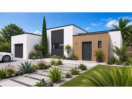 terrain avec maison neuve à vendre