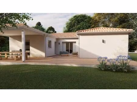 terrain avec maison neuve à vendre