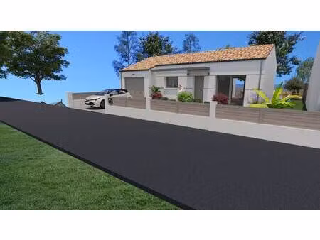 terrain avec maison neuve à vendre