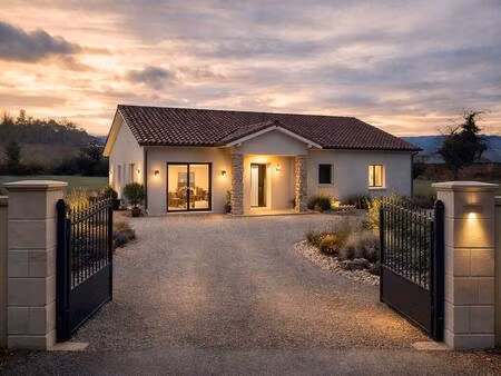 terrain avec maison neuve à vendre