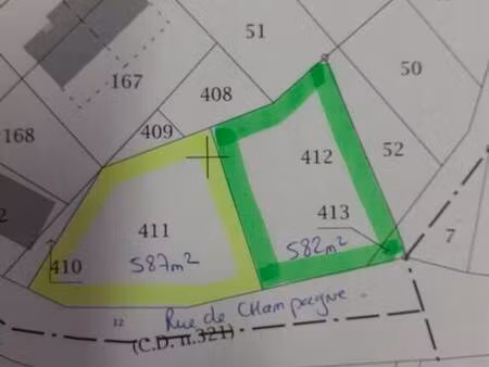 terrain constructible à vendre