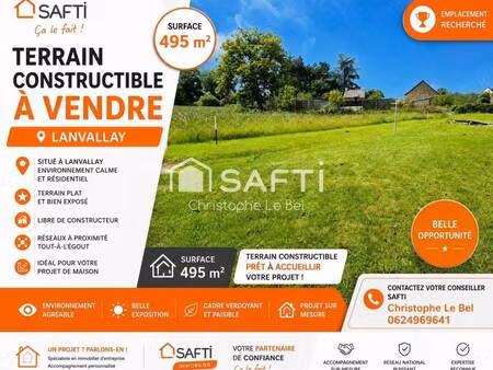 terrain constructible à vendre
