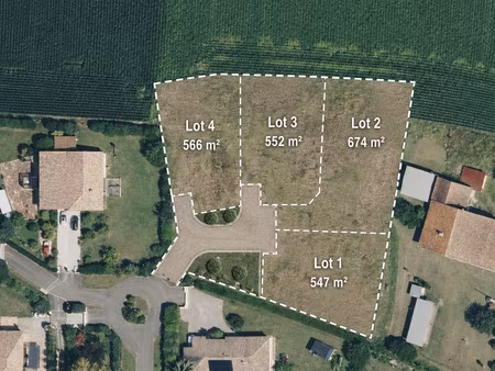 vente terrain à saubrigues (40230) : à vendre / 547m² saubrigues