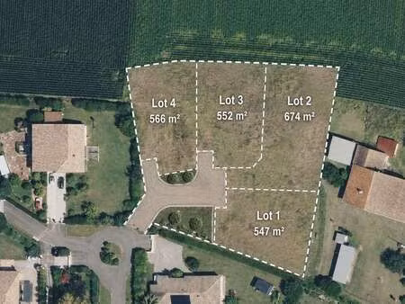 vente terrain à saubrigues (40230) : à vendre / 566m² saubrigues