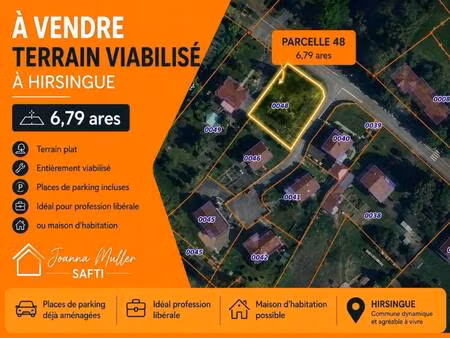 terrain constructible viabilisé à vendre