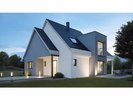 terrain avec maison neuve à vendre