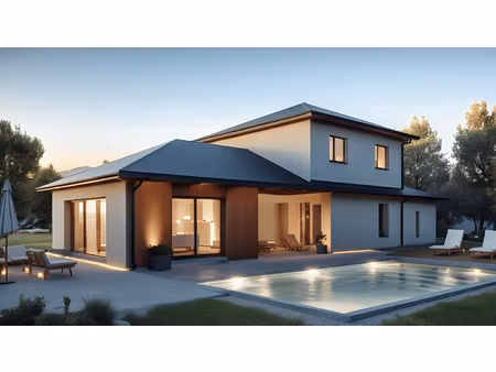 terrain avec maison neuve à vendre