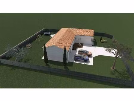 terrain avec maison neuve à vendre