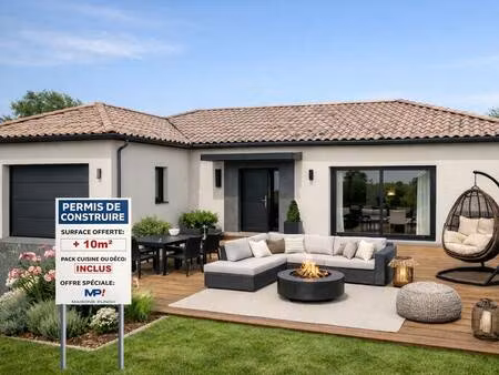 terrain avec maison neuve à vendre