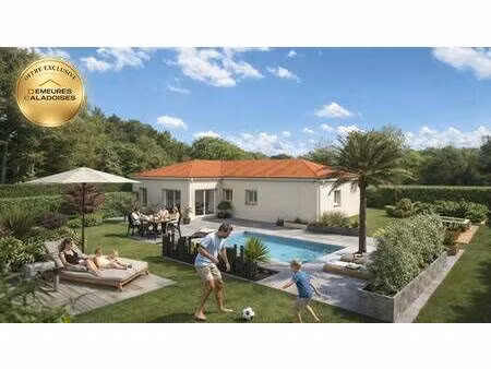 terrain avec maison neuve à vendre