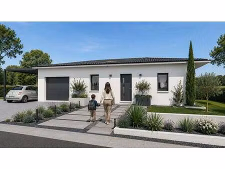 terrain avec maison neuve à vendre