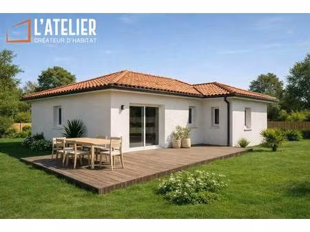 terrain avec maison neuve à vendre