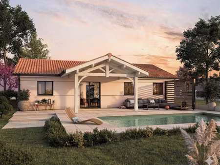 terrain avec maison neuve à vendre