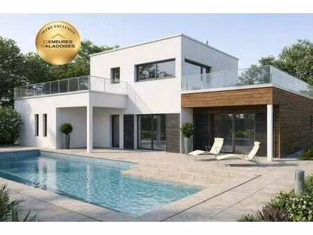 terrain avec maison neuve à vendre