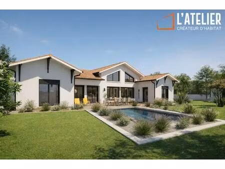 terrain avec maison neuve à vendre