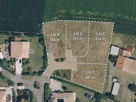 terrain constructible viabilisé à vendre