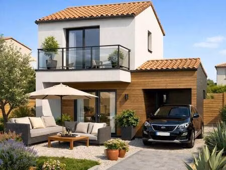 terrain avec maison neuve à vendre