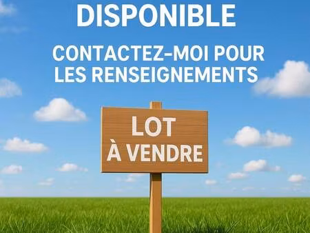 terrain constructible à vendre