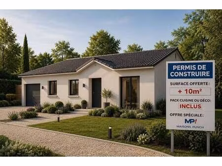 terrain avec maison neuve à vendre