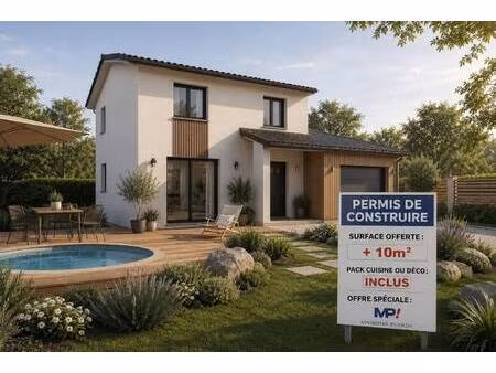 terrain avec maison neuve à vendre