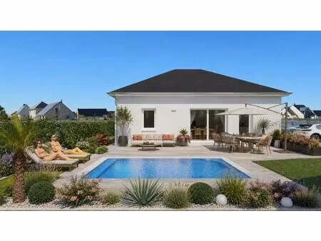 terrain avec maison neuve à vendre