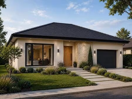 terrain avec maison neuve à vendre